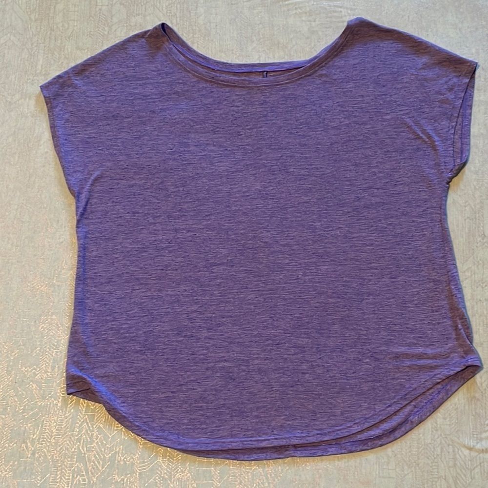 SO relaxed XL Periwinkle dolman sleeve soft and lightweight rounded hem top